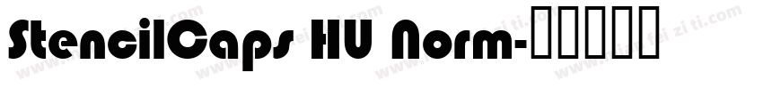 StencilCaps HU Norm字体转换